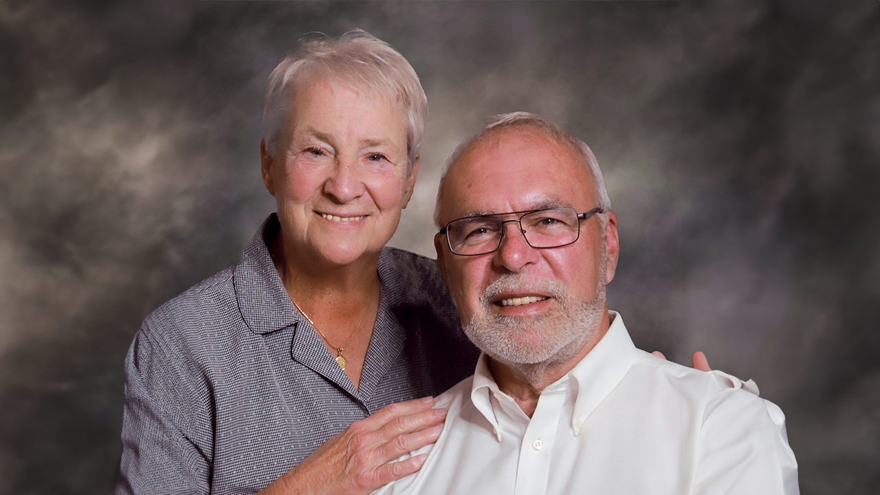 An elderly couple