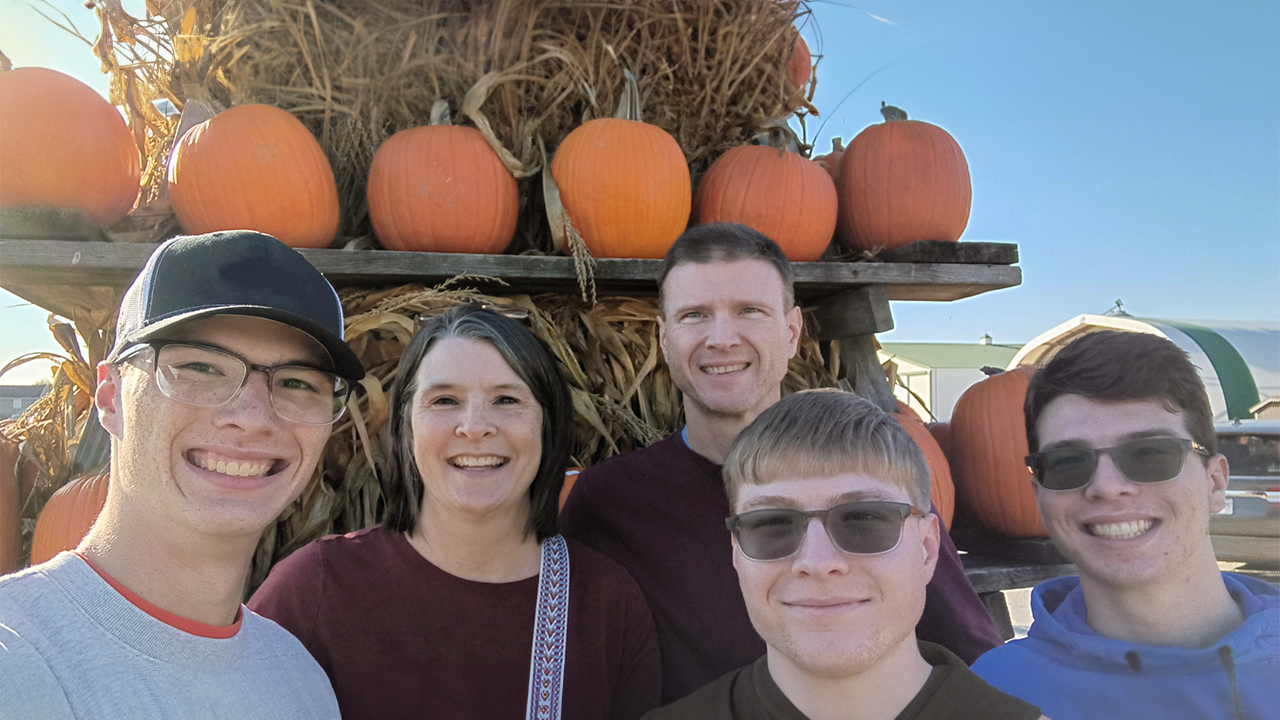 A group of people posing for a photo